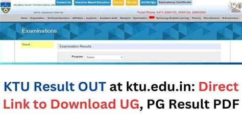ktu mca results|KTU Result 2024 (Declared) @ktu.edu.in: B.Tech, .
